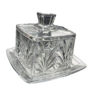 1950s Bohemia Cut Crystal Covered Serving Dish